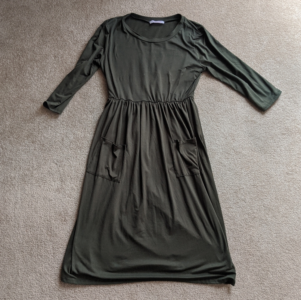 NeeSee Olive Dress